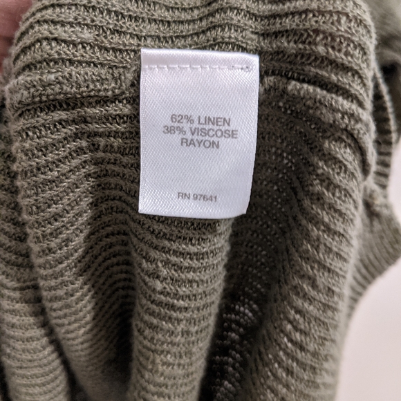 J. Jill Green Linen Top With Pocket - Picture 5 of 5